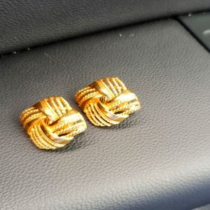 Monet Gold Tone Clip on Earrings